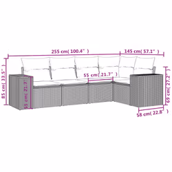 VidaXL 3254870 set mobili da esterno - Vista aggiuntiva 3