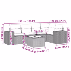 VidaXL 3254872 set mobili da esterno