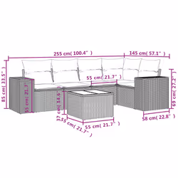 VidaXL 3254876 set mobili da esterno