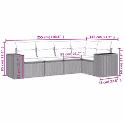 VidaXL 3254880 set mobili da esterno - Vista aggiuntiva 3