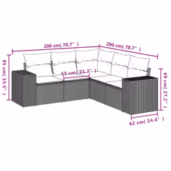 VidaXL 3254885 set mobili da esterno - Vista aggiuntiva 3