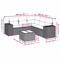 VidaXL 3254895 set mobili da esterno