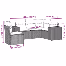 VidaXL 3254913 set mobili da esterno