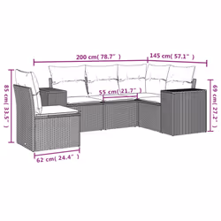 VidaXL 3254916 set mobili da esterno