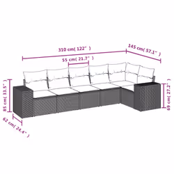 VidaXL 3254933 set mobili da esterno