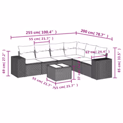 VidaXL 3254950 set mobili da esterno - Vista aggiuntiva 3