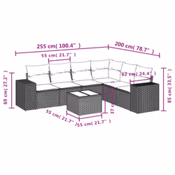 VidaXL 3254952 set mobili da esterno