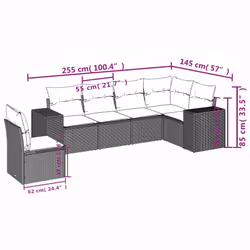 VidaXL 3254967 set mobili da esterno
