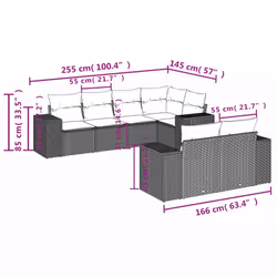 VidaXL 3255143 set mobili da esterno