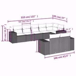 VidaXL 3255163 set mobili da esterno