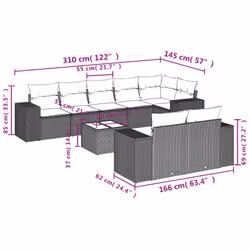 VidaXL 3255165 set mobili da esterno - Vista aggiuntiva 3
