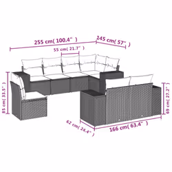 VidaXL 3255175 set mobili da esterno