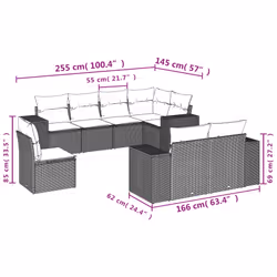 VidaXL 3255177 set mobili da esterno