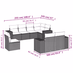 VidaXL 3255187 set mobili da esterno - Vista aggiuntiva 3