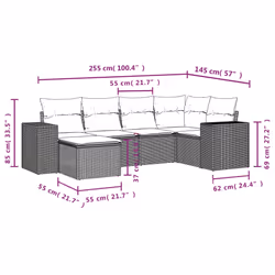 VidaXL 3255203 set mobili da esterno