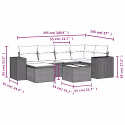 VidaXL 3255205 set mobili da esterno