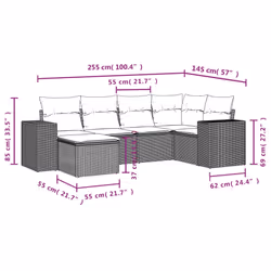 VidaXL 3255207 set mobili da esterno