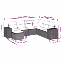 VidaXL 3255233 set mobili da esterno