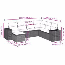 VidaXL 3255236 set mobili da esterno