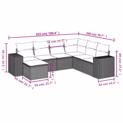 VidaXL 3255240 set mobili da esterno - Vista aggiuntiva 3