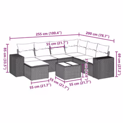 VidaXL 3255245 set mobili da esterno