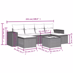 VidaXL 3255267 set mobili da esterno
