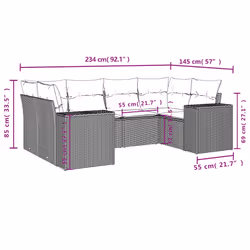 VidaXL 3255317 set mobili da esterno