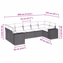 VidaXL 3255325 set mobili da esterno