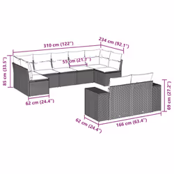 VidaXL 3255353 set mobili da esterno - Vista aggiuntiva 3