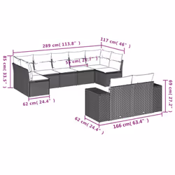 VidaXL 3255357 set mobili da esterno