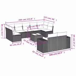VidaXL 3255360 set mobili da esterno - Vista aggiuntiva 3