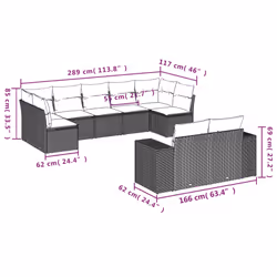 VidaXL 3255367 set mobili da esterno - Vista aggiuntiva 3