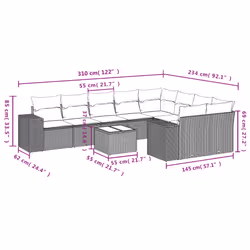 VidaXL 3255372 set mobili da esterno - Vista aggiuntiva 3