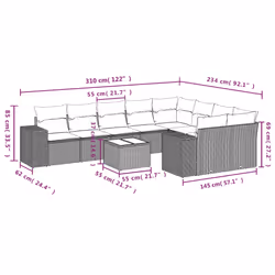VidaXL 3255375 set mobili da esterno