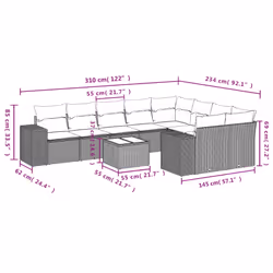 VidaXL 3255382 set mobili da esterno