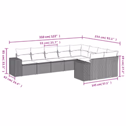 VidaXL 3255386 set mobili da esterno