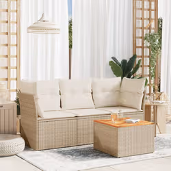 VidaXL 3255799 set mobili da esterno Crema, Bianco - Vista aggiuntiva 2