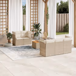 VidaXL 3255813 set mobili da esterno Crema, Bianco - Vista aggiuntiva 2