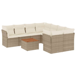 VidaXL 3255862 set mobili da esterno Crema, Bianco