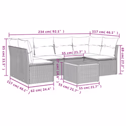 VidaXL 3255892 set mobili da esterno - Vista aggiuntiva 7