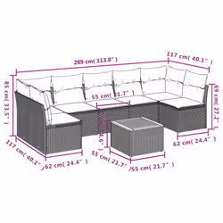 VidaXL 3255906 set mobili da esterno - Vista aggiuntiva 7