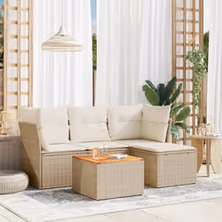 VidaXL 3255939 set mobili da esterno Crema, Bianco - Vista aggiuntiva 2