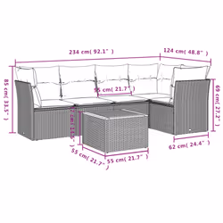 VidaXL 3255969 set mobili da esterno - Vista aggiuntiva 7