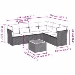 VidaXL 3255981 set mobili da esterno - Vista aggiuntiva 7
