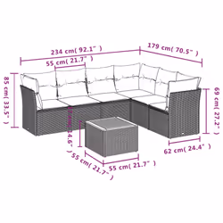 VidaXL 3255988 set mobili da esterno - Vista aggiuntiva 7