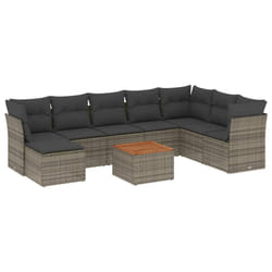 VidaXL 3256116 set mobili da esterno Grigio scuro