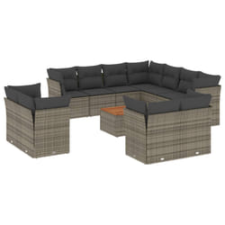 VidaXL 3256277 set mobili da esterno Grigio scuro