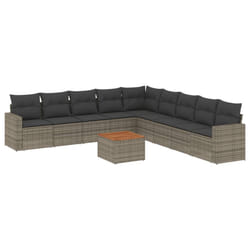 VidaXL 3256501 set mobili da esterno Grigio scuro