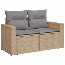 Set Divano da Giardino 12 pz con Cuscini Beige Misto Polyrattancod mxl 89893 - Vista aggiuntiva 3