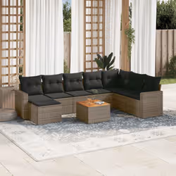 VidaXL 3256592 set mobili da esterno Grigio scuro - Vista aggiuntiva 2